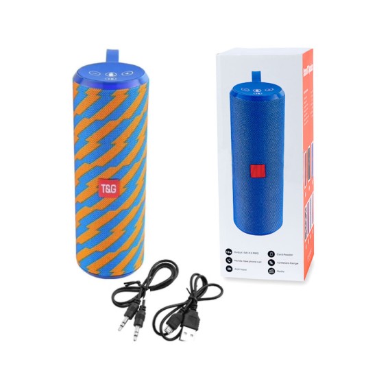 T&G BLUETOOTH SPEAKER TG126 FM/TF/AUX/U DISK/HAND-FREE CALLS ORANGE BLUE T&G BLUETOOTH SPEAKER TG126 FM/TF/AUX/U DISK/HAND-FREE CALLS ORANGE BLUE
